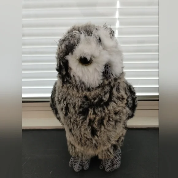 Aurora Great Horned Owl 9" Stuffed Realistic Animal Plush - Picture 3 of 13